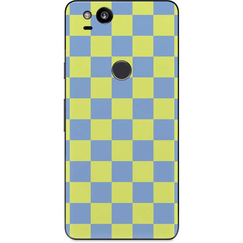 Neon Checkered Google Pixel 2 Skin